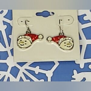 Snowman Earrings